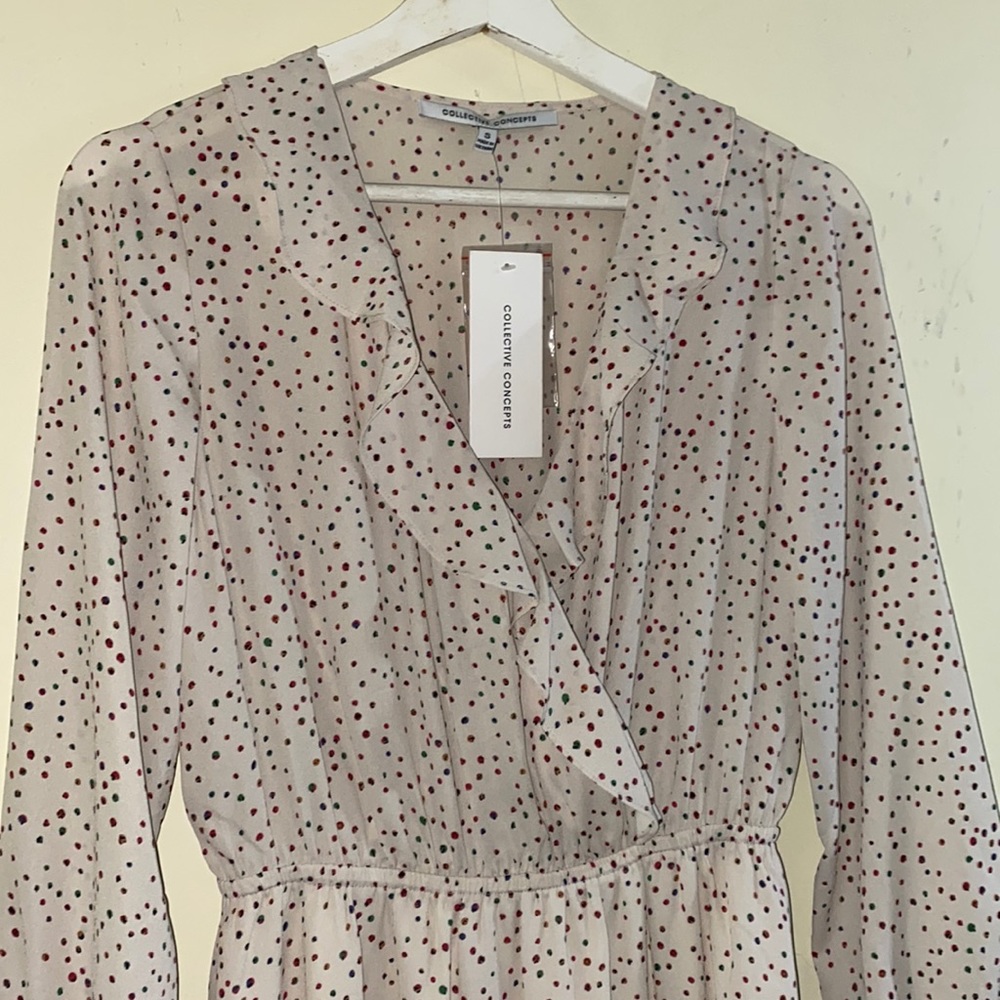 NWT Collecive Concepts Ruffle Dress Size S